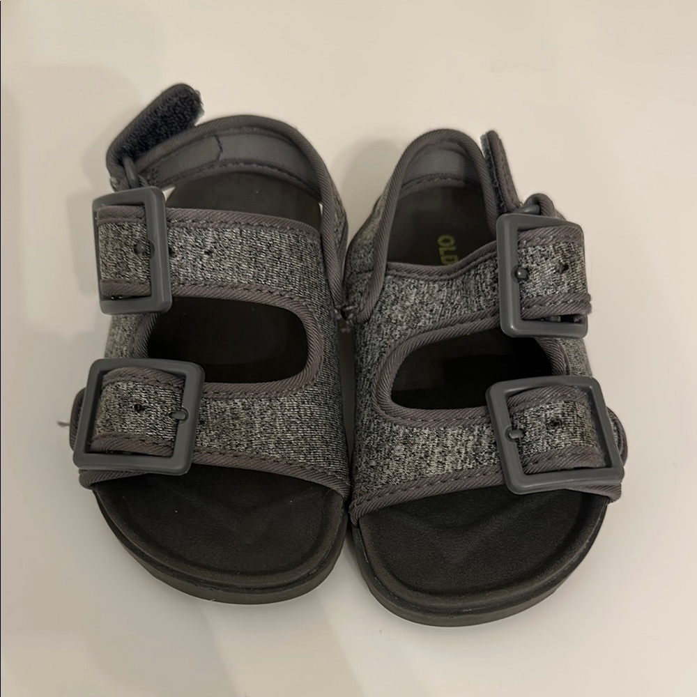 Old Navy Gray Sandals Comfortable Two-Strap Design